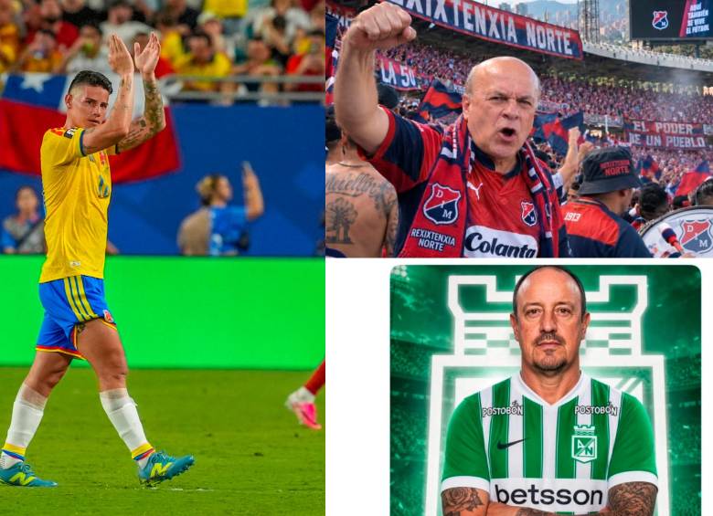 El futbolista colombiano James Rodríguez es el mejor fichaje del balompié local para el segundo semestre de 2026. Fotos: Juan Antonio Sánchez y capturas de pantalla
