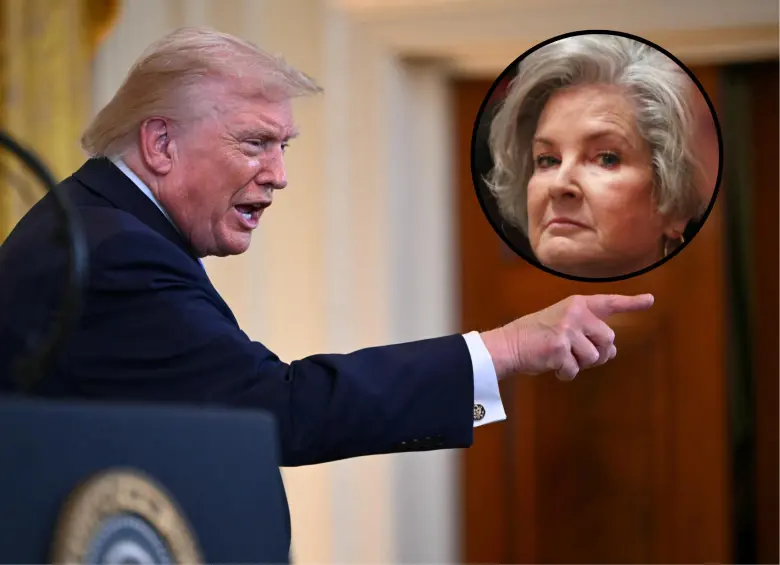 La jefa de despacho de Trump, Susie Wiles, aseguró que el presidente de Estados Unidos tiene las características de una persona alcohólica. Foto: AFP. 