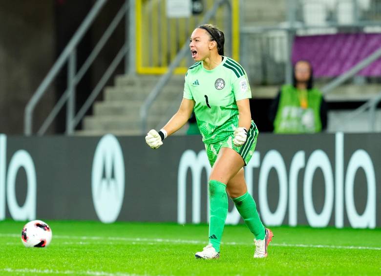 Luisa Agudelo atajó dos penales en la tanda y, además, realizó dos paradas importantes durante los 120 minutos. FOTO GETTY