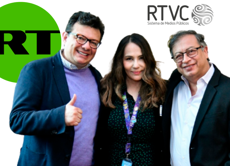 RTVC está hoy bajo la batuta de Nórida Rodríguez (centro) y Hollman Morris (izquierda), que acompañó a Petro en Bogotá como gerente de Canal Capital. FOTO Twitter