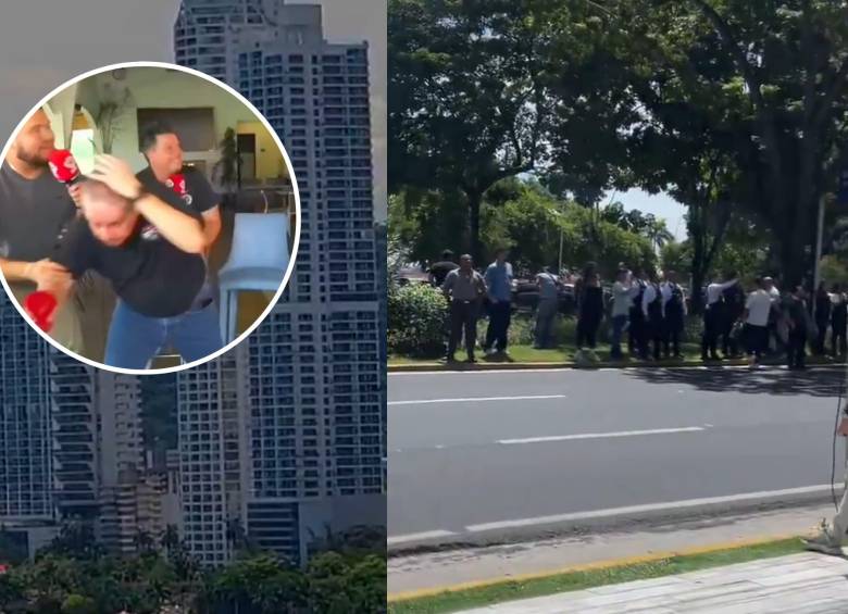 Primeras imágenes que se conocen del terremoto en Panamá. Ya habría destrozos y la gente evacuó a las calles. Foto: Redes sociales @TReporta, @FreddyPitti, Captura de video Deportes RPC.