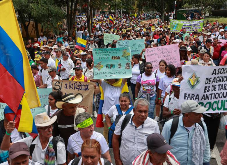 En Medellín las manifestaciones partirán desde el centro hasta el parque de los Deseos en la zona norte de la ciudad. FOTO MANUEL SALDARRIAGA