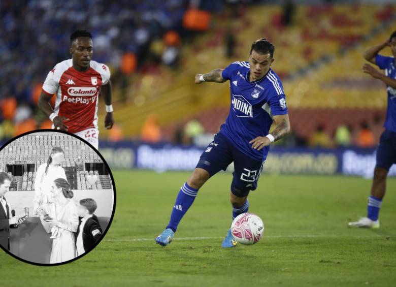 Mientras se había informado en semana que en el Campín había un evento religioso el sábado, se conoció que la verdadera razón era que el estadio estaba ocupado en un matrimonio. Fotos: Colprensa y redes sociales