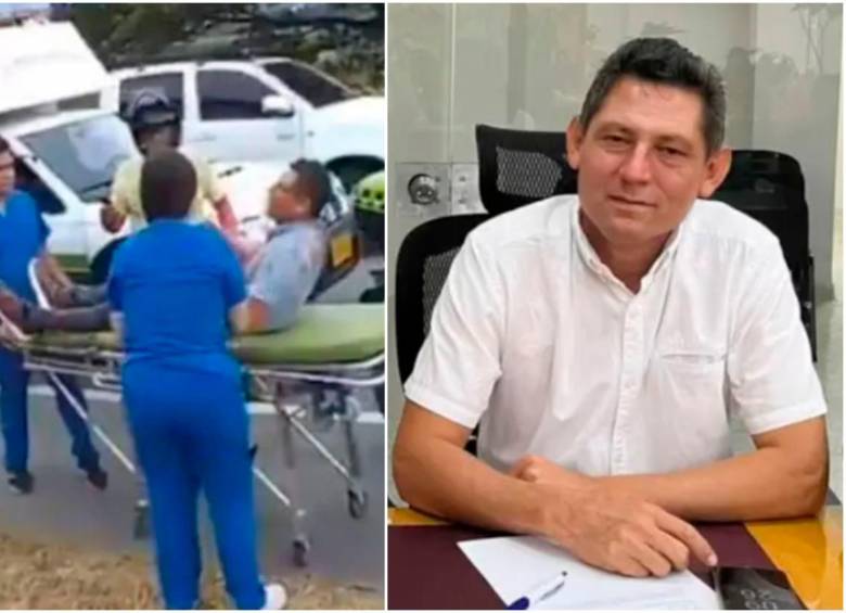 El hecho en el que el concejal de Cúcuta, Guillermo León Báez, fue atacado por su hijo ocurrió en una vía de la ciudad. FOTOS: Captura de video y tomada de Facebook Guillermo León Báez