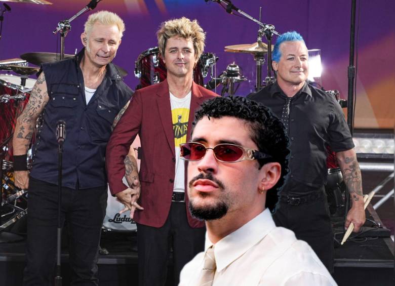 Green Day y Bad Bunny serán los protagonistas en el show de Super Bowl LX. Fotos: Getty Images
