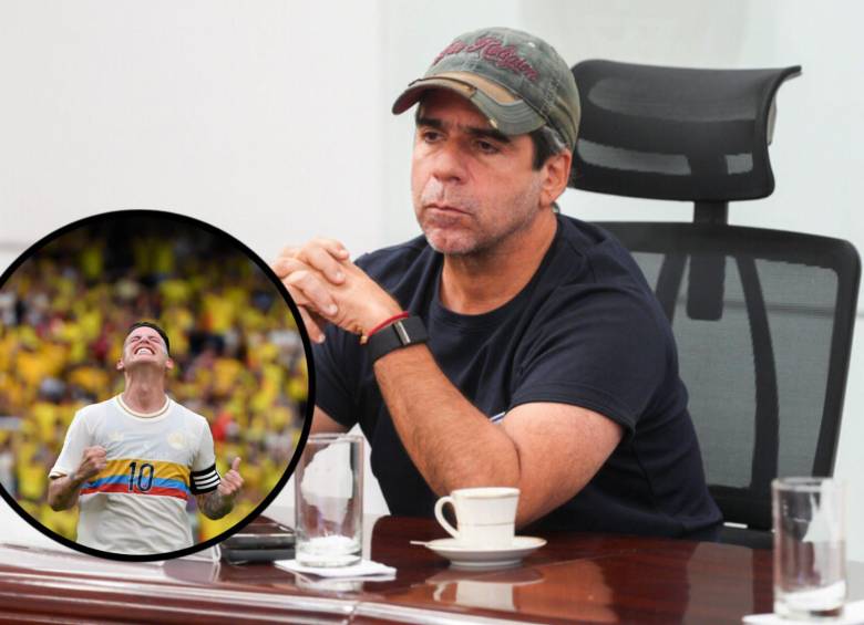 Alejandro Char le lanzó una indirecta a James Rodríguez en medio de la presentación de la imagen del Carnaval de Barranquilla. Fotos: Colprensa y Getty Images