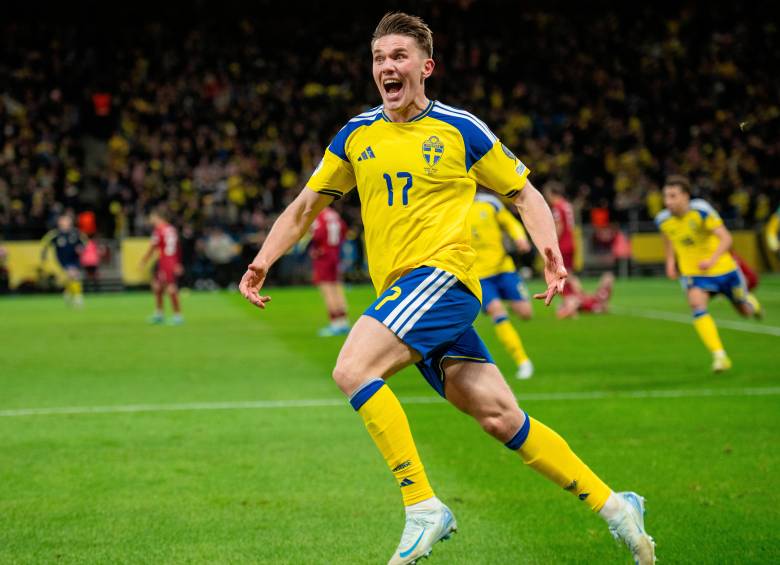 Vyktor Gyokeres fue fichado por el Arsenal en julio de 2025 por 65.8 millones de euros desde el Sporting de Lisboa. Acumula 19 goles en 32 presencias con el seleccionado sueco. FOTO: GETTY