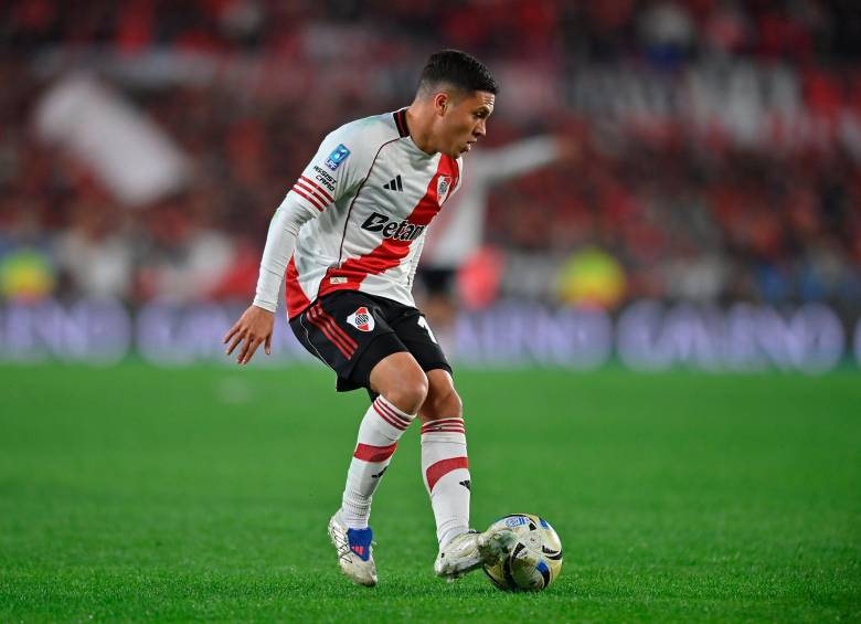 Juan Fernando Quintero participó en 8 goles durante los 21 partidos que jugó este semestre en River. FOTO: X RIVERPLATE