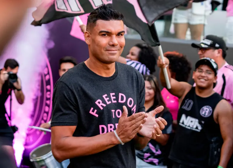 El futbolista brasileño Casemiro, quien tiene 34 años, fue presentado como nuevo jugador del Inter de Miami. Foto: tomada del Instagram de @InterMiamiCF