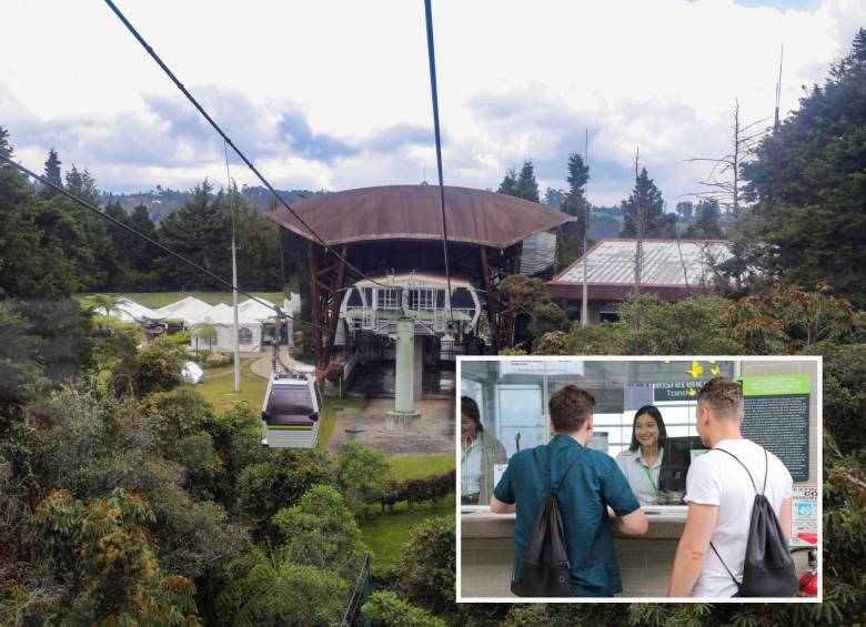 Imagen de referencia de la estación Arví del metrocable de Medellín. FOTO: Cortesía