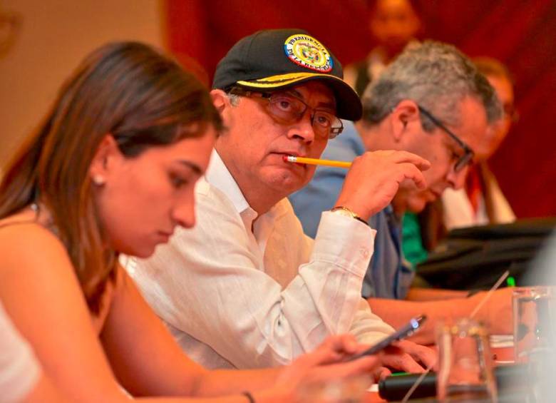 El presidente Gustavo Petro cuestionó el accionar violento del Clan del Golfo en Antioquia. FOTO: Cortesía Presidencia