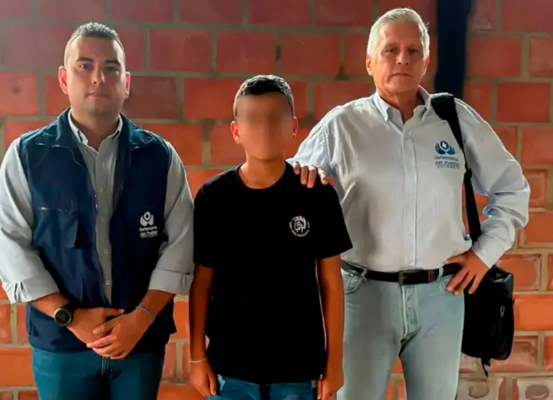 El menor Lyan José Hortúa fue liberado el pasado 21 de mayo. FOTO: Cortesía