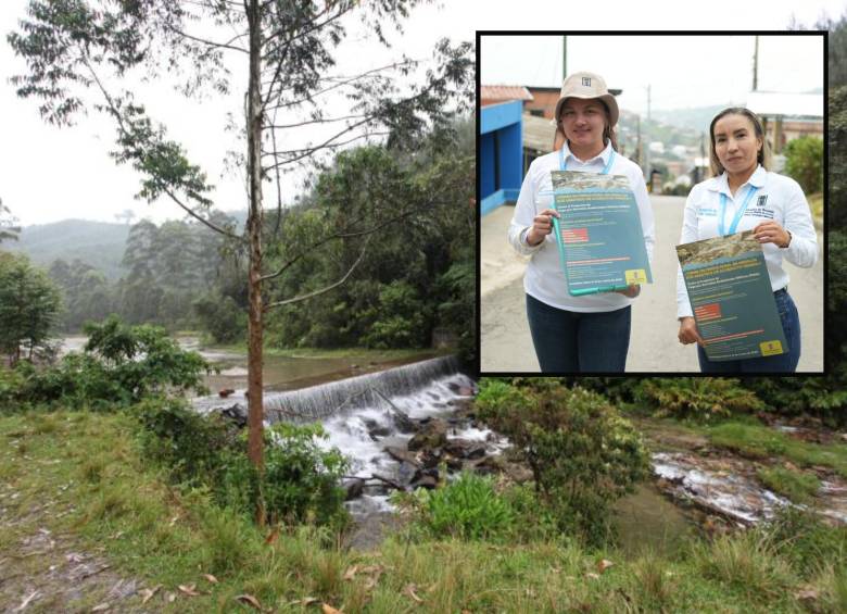 Uno de los nacimientos de agua que hay en la ciudad. Foto: Cortesía