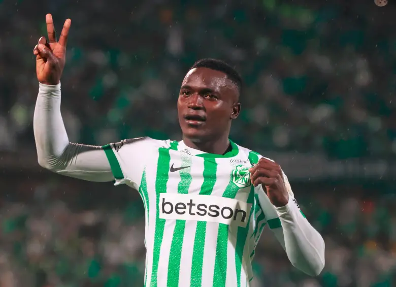 Nacional logró una victoria fundamental sobre el Internacional de Brasil con un doblete de Kevin Viveros y otro tanto de Billy Arce. FOTO MANUEL SALDARRIAGA