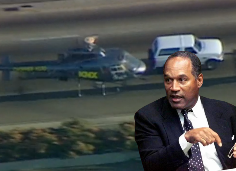  La persecución a O.J. Simpson se extendió por más de una hora y recorrió más de 100 kilómetros por las autopistas de Los Ángeles, en Estados Unidos. FOTO: CAPTURA DE VIDEO | GETTY