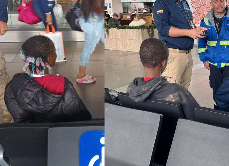Ambos menores extranjeros, oriundos de Guinea, fueron encontrados en diferentes días pero con el mismo destino, abandonados por sus familias. FOTO: MIGRACIÓN COLOMBIA 