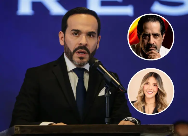 Miller Soto acompañó a Abelardo de la Espriella en campaña. Hasta hace pocos meses, Carolina Gómez era periodista en Red Más Noticias. Foto: Colprensa/Cortesía.