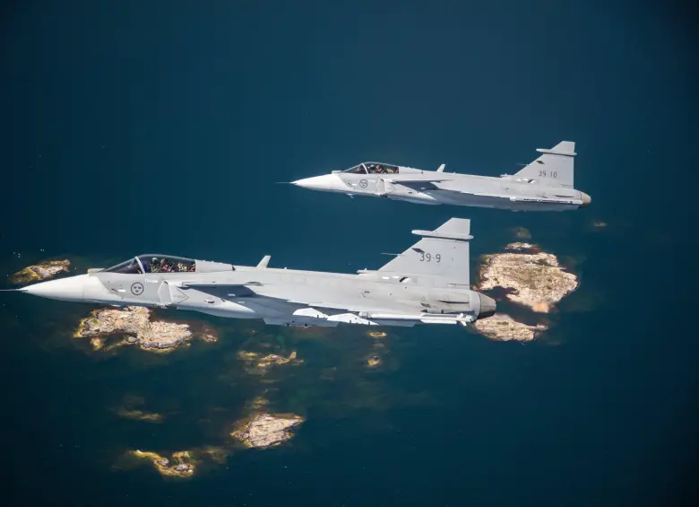 La Fuerza Aeroespacial Colombiana modernizará su defensa aérea con los aviones Gripen. FOTO: MinDefensa