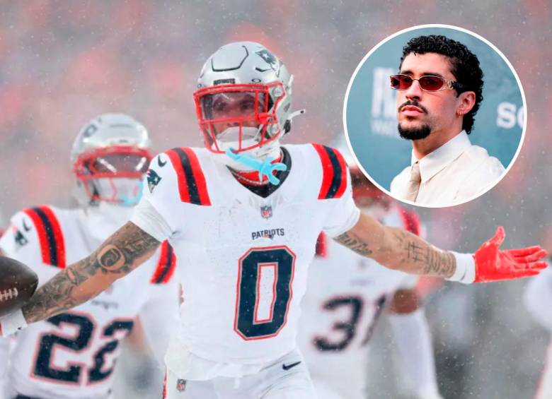 El jugador de origen colombiano Christian González jugará este domingo en el Super Bowl en el que Bad Bunny se presentará en el show de medio tiempo. FOTOS: Getty
