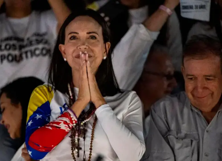 María Corina Machado ganó el Nobel de Paz el 10 de octubre por “su incansable labor en favor de los derechos democráticos del pueblo venezolano”. FOTO: Getty