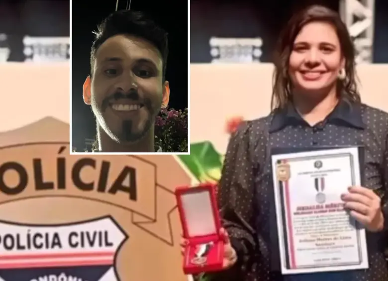 Juliana Mattos de Lima Santiago se desempeñaba también como secretaria administrativa en la Policía Civil de Rondônia. FOTO: Tomada de redes sociales de Juliana Mattos y João Cândido