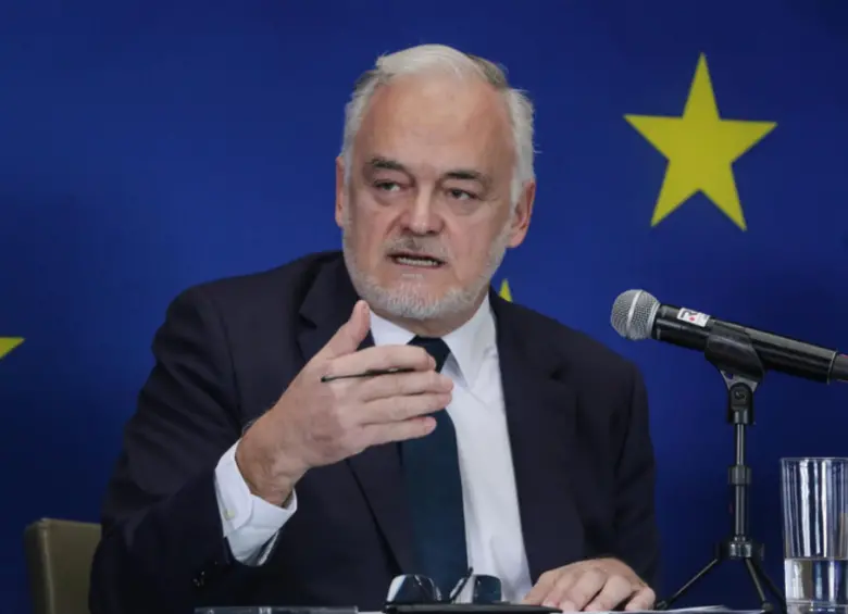 La Misión de Observación Electoral de la UE, liderada por Esteban González Pons, lleva meses en Colombia monitorizando las elecciones; también estuvieron en las legislativas. Foto: Colprensa