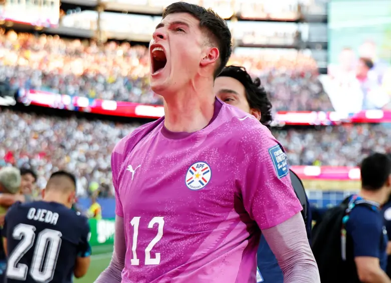 Orlando Gill celebrando tras eliminar a Alemania en el Mundial. FOTO: X FifaWorlCup