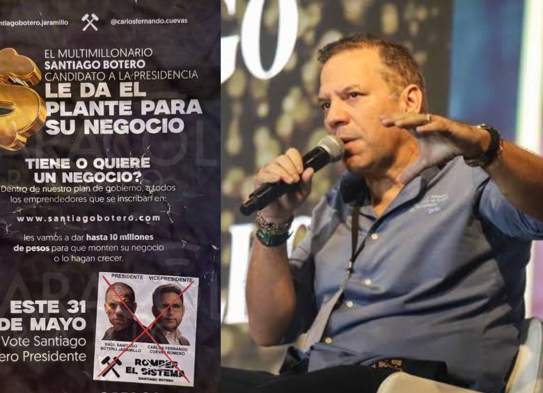 Santiago Botero, candidato presidencial. Foto: redes sociales.