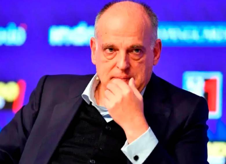 El presidente de LaLiga de España, Javier Tebas, tiene una tensión con el Real Madrid desde hace varios años. Foto: AFP
