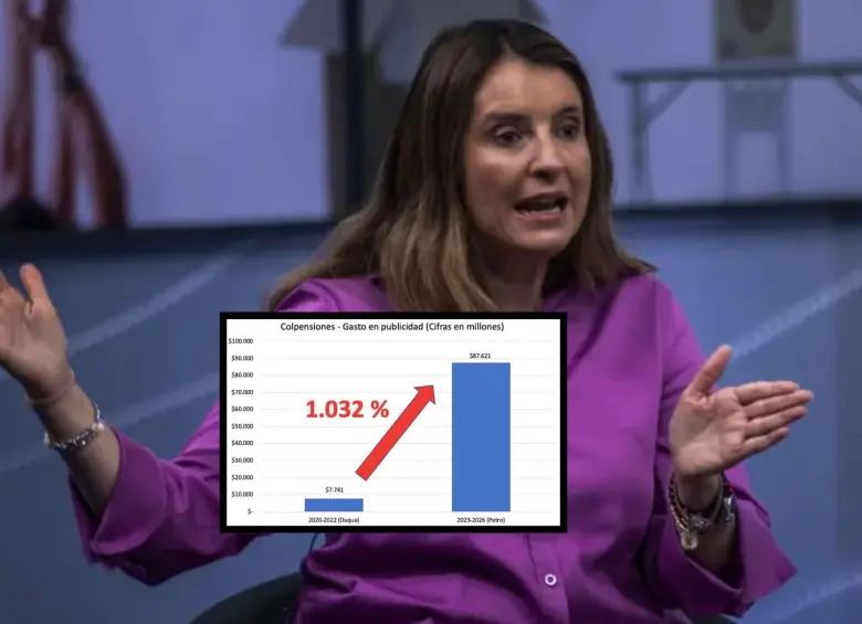 La candidata del Centro Democrático viene haciendo diferentes denuncias de lo que considera como “derroches” en el gasto público. Foto: Julio César Herrera