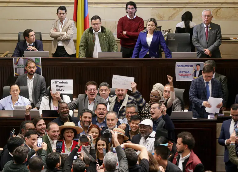 En la Cámara de Representantes se aprobó el texto de conciliación de la reforma laboral. (Colprensa - Lina Gasca)
