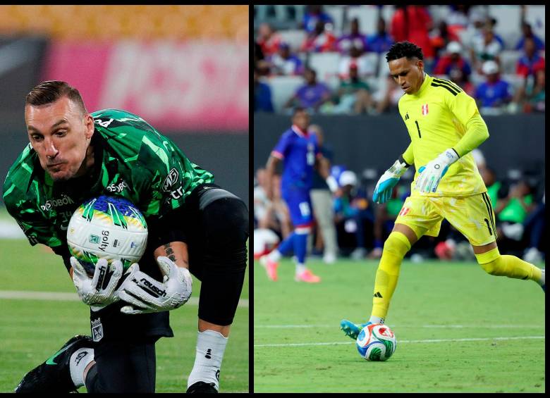 Franco Armani de Atlético Nacional y Pedro Gallese del Deportivo Cali. FOTOS: Juan Antonio Sánchez y Getty