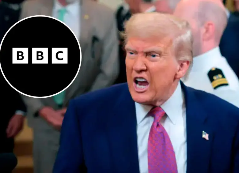 La BBC es acusada de haber montado fragmentos separados de un discurso de Trump del 6 de enero de 2021, el día del asalto al Capitolio en Washington. FOTO: Getty