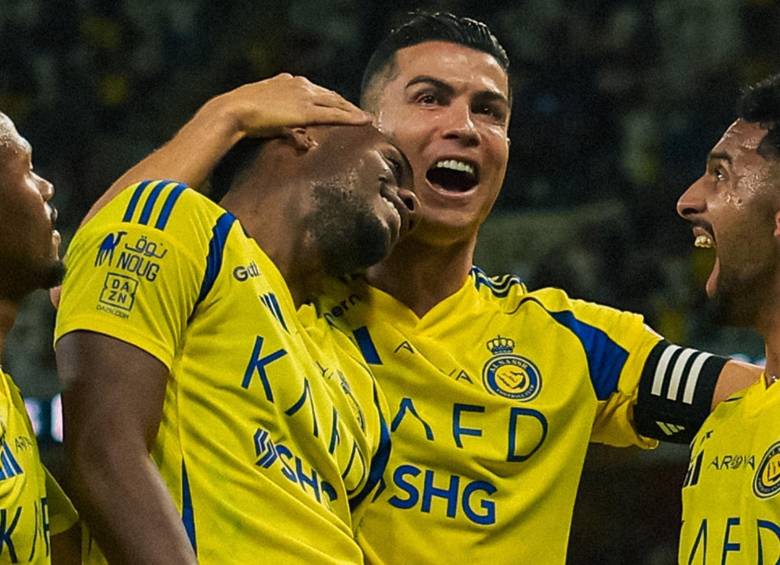 Cristiano Ronaldo y Jhon Jáder Durán se han convertido en una fuerte dupla ofensiva para el Al-Nassr que busca ser protagonista y ganar la liga árabe. FOTO: AL NASSR