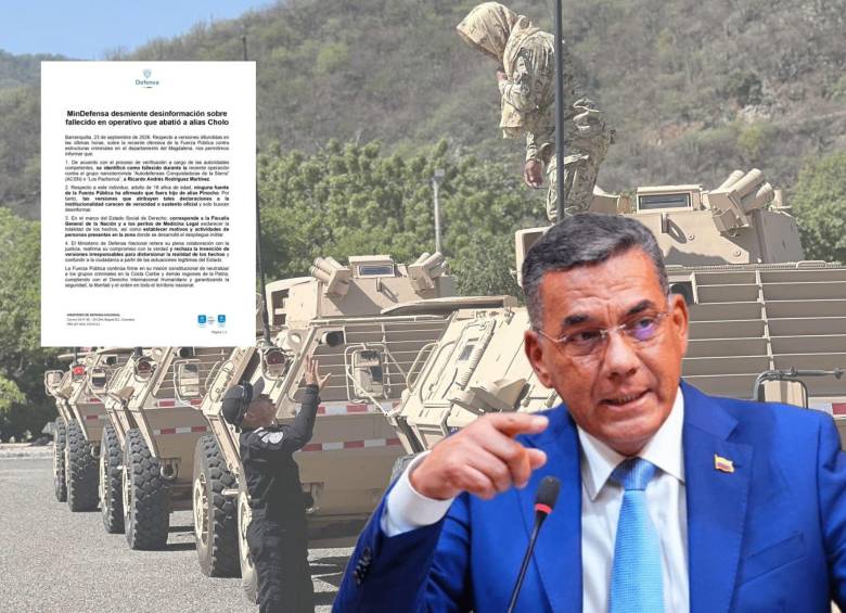 La cartera de Defensa emitió un comunicado sobre la identidad de una de las siete personas que habrían muerto en operativo contra “los Pachenca”. FOTOS Ministerio de Defensa