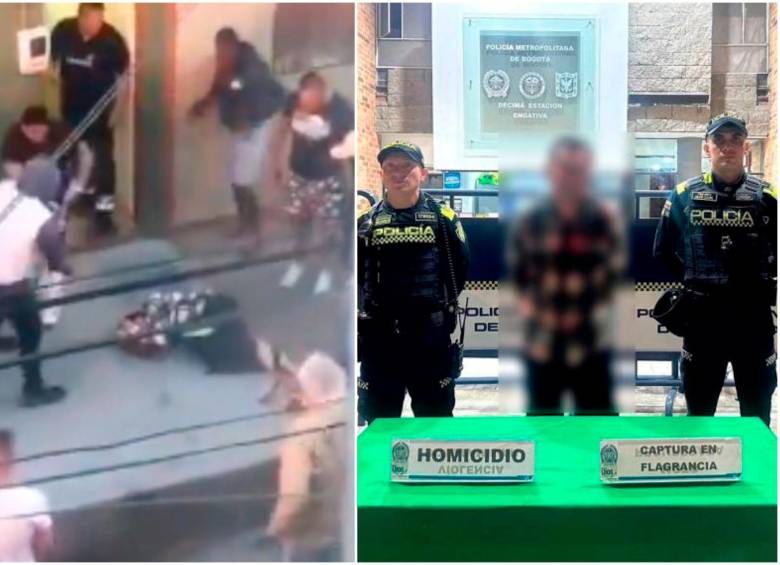 La comunidad intentó linchar al hombre tras darse cuenta que había asesinado a sus dos hijos de 4 y 7 años. FOTOS: Captura de video y cortesía Policía