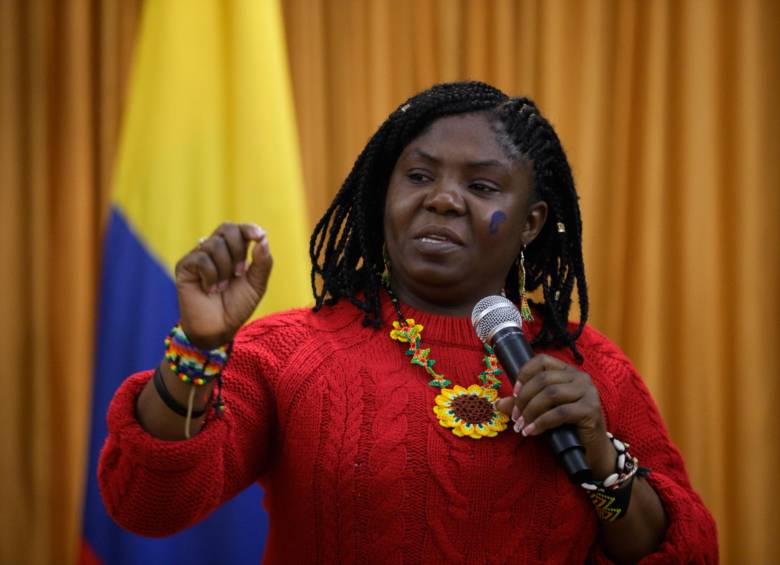 Francia Márquez, vicepresidenta de Colombia. FOTO: COLPRENSA.
