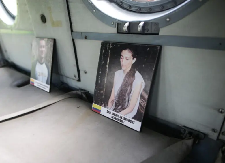 Imagen de una foto de Ingrid Betancourt en medio de la Operación Jaque, cuando estuvo secuestrada por las Farc. FOTO: Colprensa