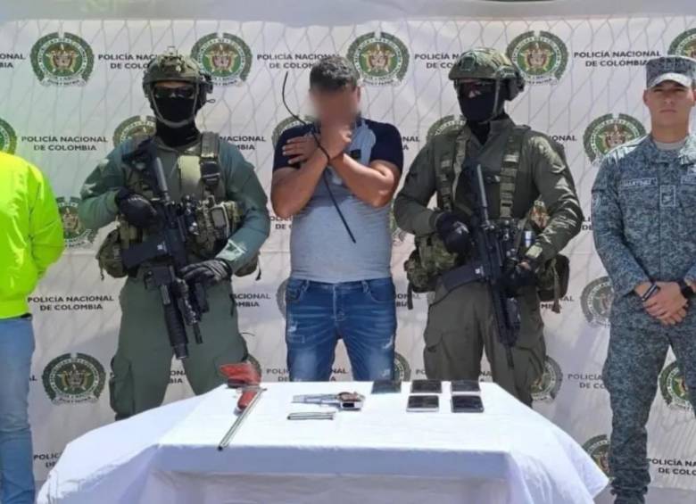 La captura de Simeón Pérez Marroquín, alias El Viejo. FOTO: Fiscalía General de la Nación y Policía Nacional