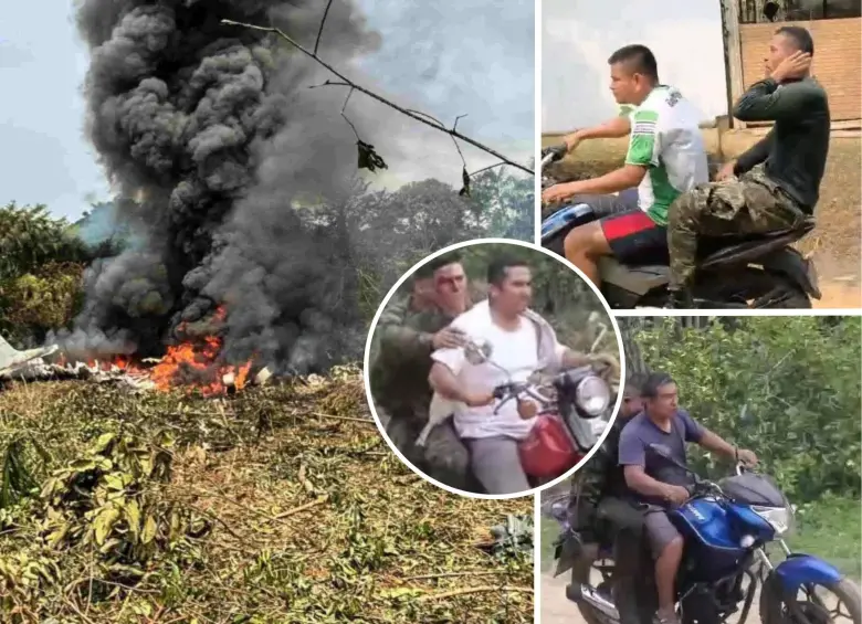 EN VIDEO | Solidaridad de civiles con soldados heridos en accidente del Hércules. Foto: AFP / redes sociales