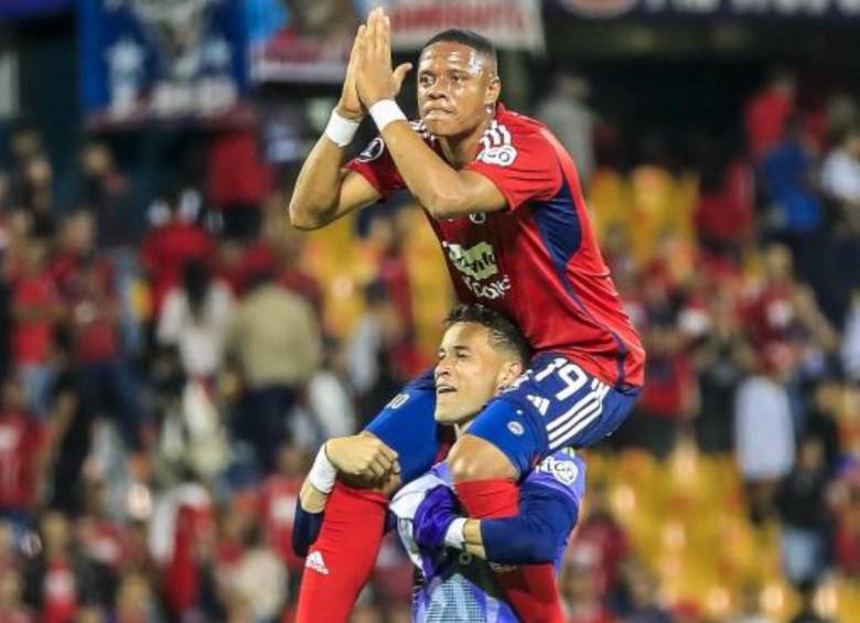 Yairo Moreno en su partido despedida con el DIM. FOTO: Jaime Pérez