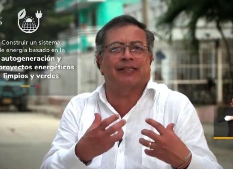 El presidente, Gustavo Petro, se refirió al modelo tarifario de energía en el país. Foto: captura de pantalla