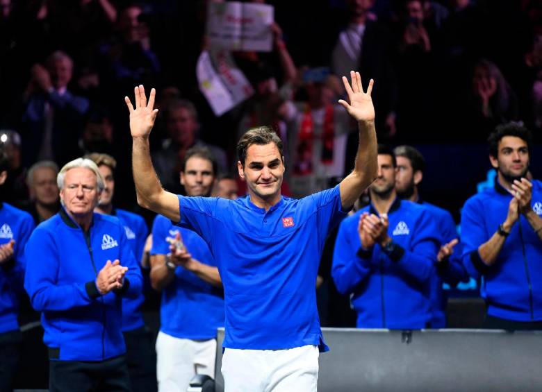 El suizo jugó su último partido como profesional al lado de español Rafael Nadal, pero la dupla fue derrotada. FOTO: EFE