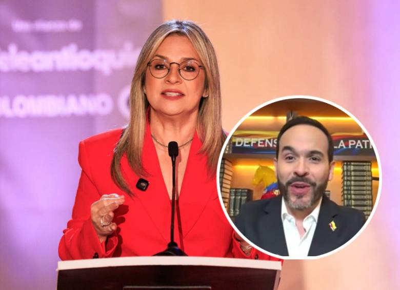 La excandidata Vicky Dávila entrevistó al aspirante a la presidencia, Abelardo de la Espriella. Fotos: Andrés Camilo Suárez Echeverry y captura video Semana