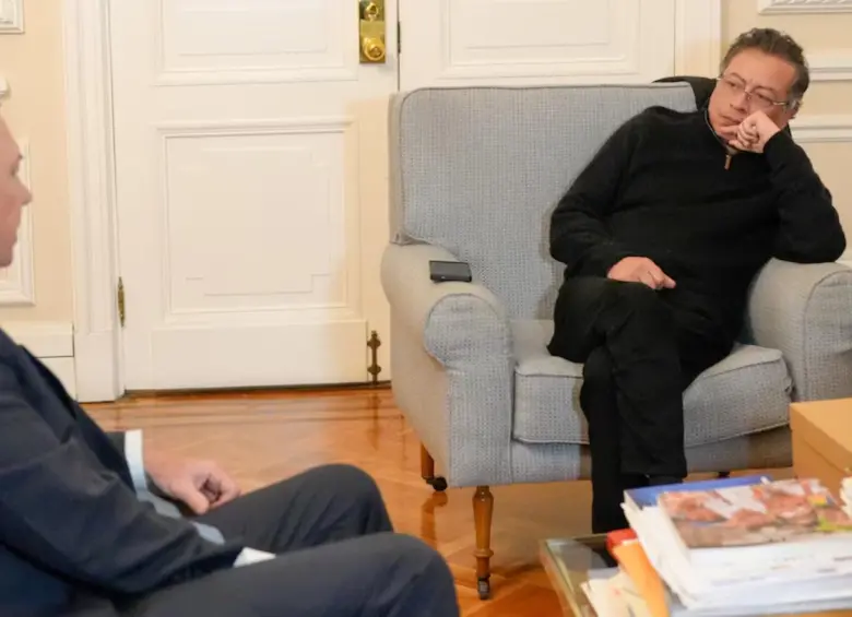 El embajador McNamara estuvo reunido con el presidente Gustavo Petro. FOTO: Presidencia de la República
