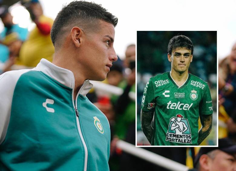 Tanto James Rodríguez como Nicolás Fonseca, son jugadores titulares en León y se espera que actúen este sábado ante Tijuana de locales por la Liga MX. FOTO: REDES SOCIALES LEÓN DE MÉXICO