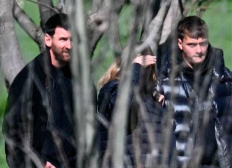 Lionel Messi en el funeral de su padre. FOTO: Captura de vídeo