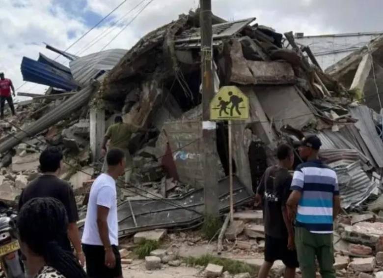 Algunos de los daños estructurales en Chocó. FOTO: Gobernación del Chocó
