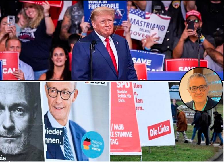 Camilo Rojas (en el círculo) ha analizado las campañas políticas de los últimos años. FOTOS AFP y cortesía