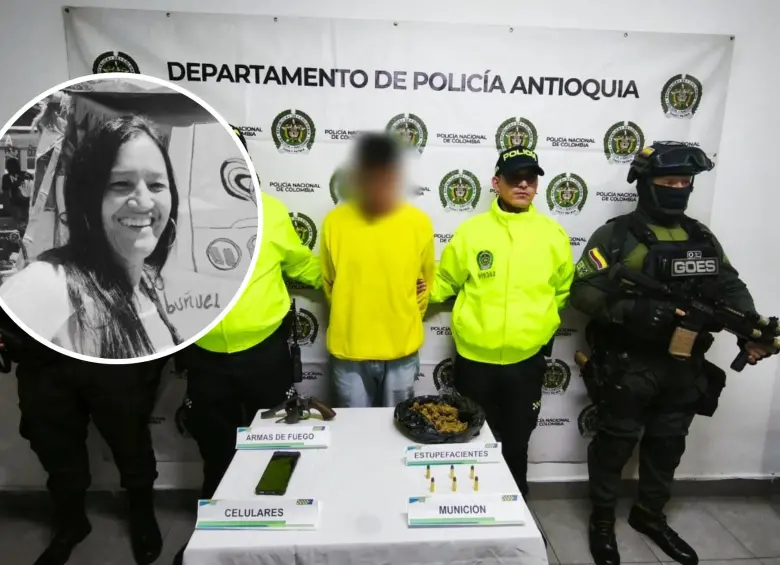 Alias Cumbamba capturado en Andes, Antioquia: arma lo vincula con asesinato de líder comunitaria